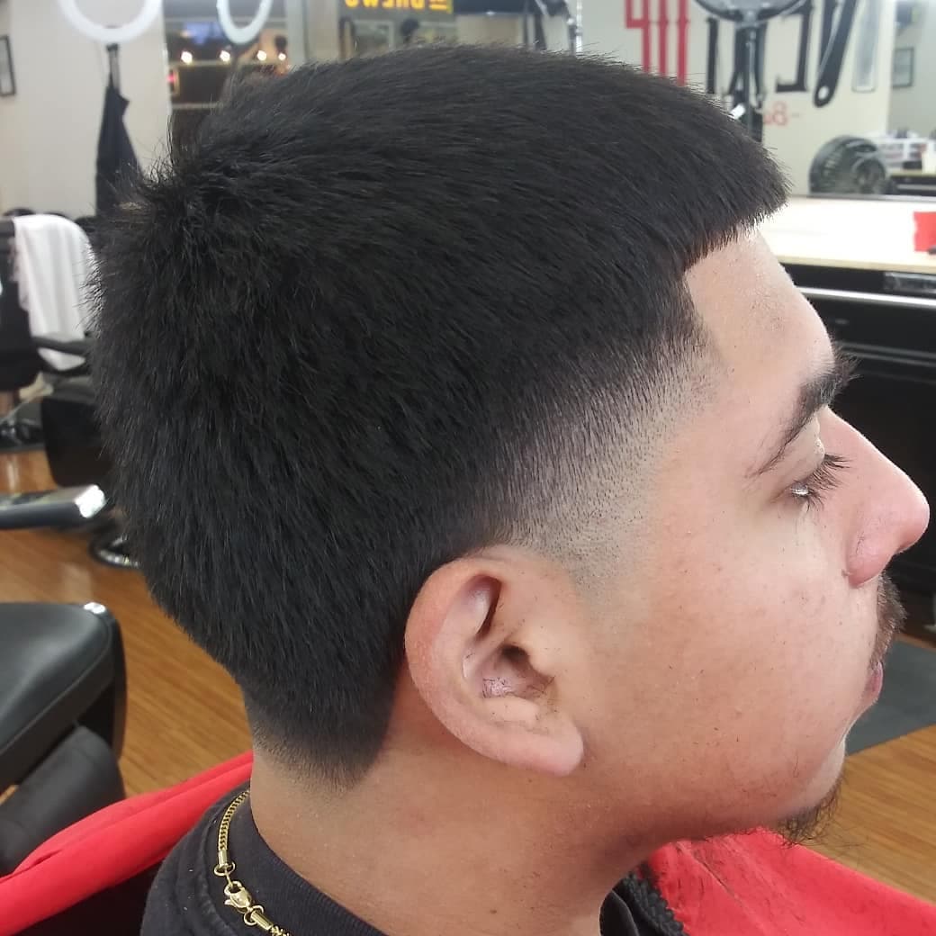 Taper, after the cut, side view