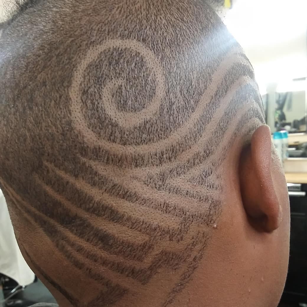 Freestyle hair design by DK, example 4